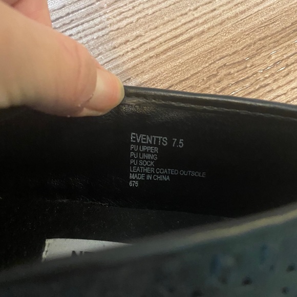 Steve Madden eventts Black sneakers perforated 7.5 - Picture 5 of 7